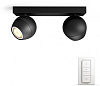 Светильник Philips Buckram WA HUE 2 шт (Black) купить в интернет-магазине icover