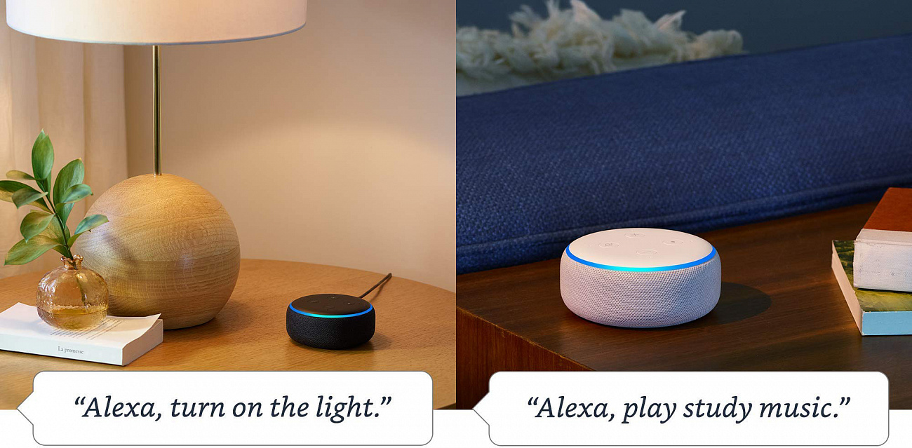 Акустическая система Amazon Echo Dot Gen 3 (Charcoal) купить в интернет-магазине icover