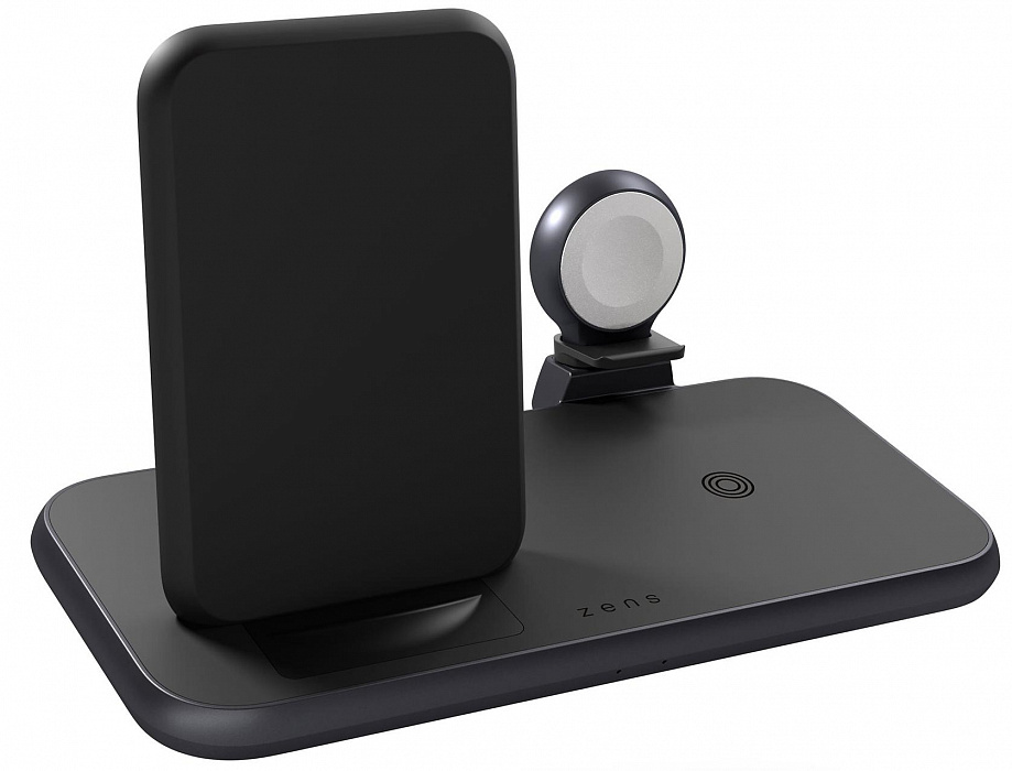 Беспроводное зарядное устройство Zens Aluminium 4-in-1 Stand Wireless Charger (ZEDC15B/00) купить в интернет-магазине icover