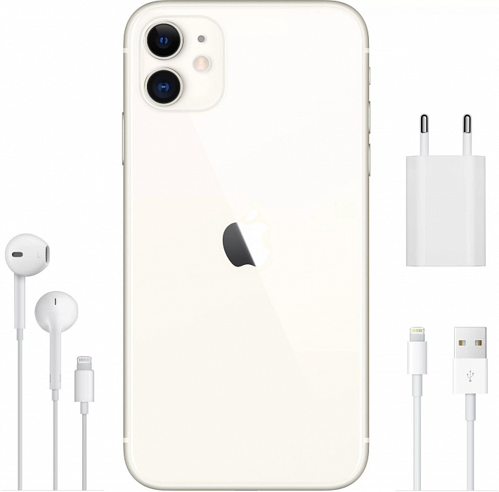 Смартфон Apple iPhone 11 128Gb MWM22RU/A (White) купить в интернет-магазине icover