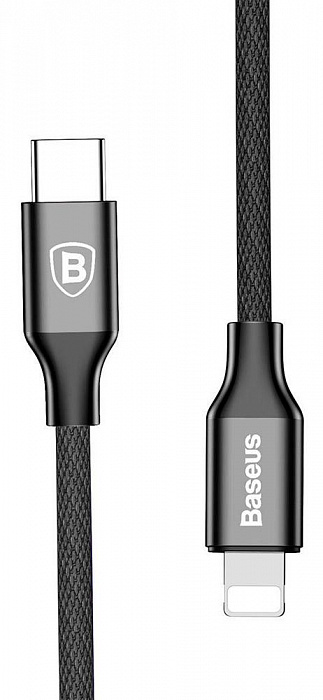 Кабель для iPod, iPhone, iPad Baseus Yiven Series 1m USB-C/Lightning (Black) купить в интернет-магазине icover