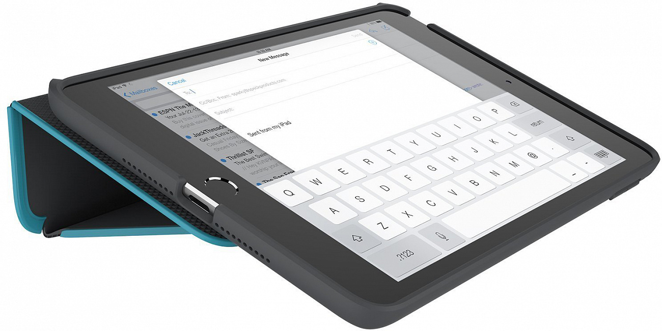 Speck DuraFolio (73884-B824) - чехол для iPad mini 4 (Slate Grey/Peacock Blue) купить в интернет-магазине icover