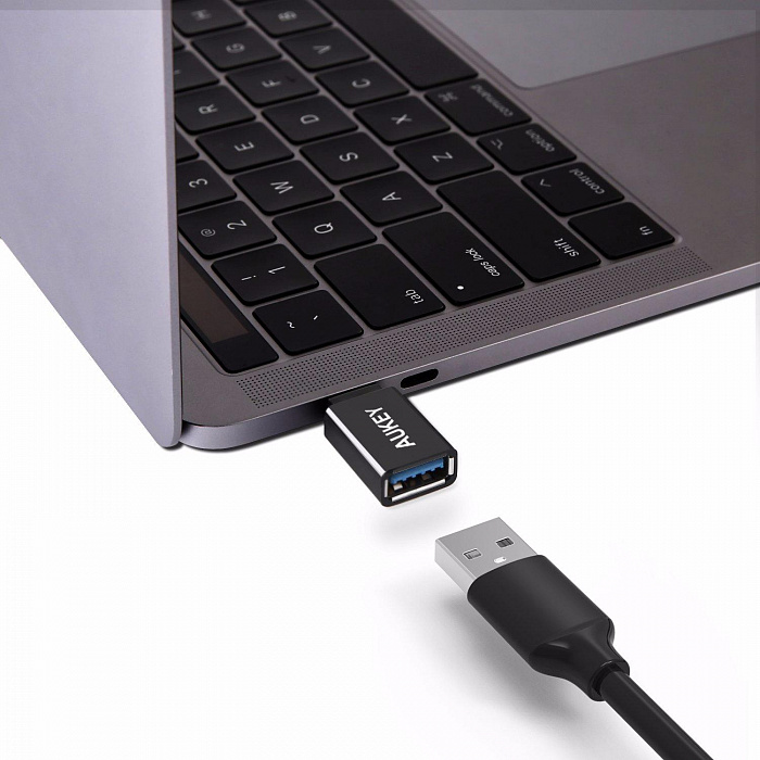 Комплект переходников Aukey CB-A1 USB 3.0 - USB-C (Black) купить в интернет-магазине icover
