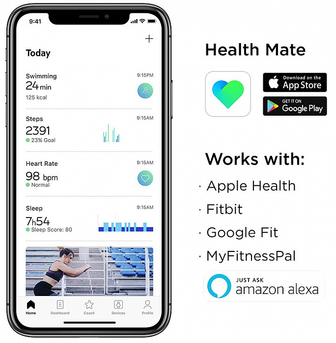 Умные часы Withings Activite Steel HR 36mm (White/Champagne Gold) купить в интернет-магазине icover