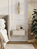 Тумба подвесная RIDBERG LUGANO (460) 1Я (Cashmere/Gold) купить в интернет-магазине icover