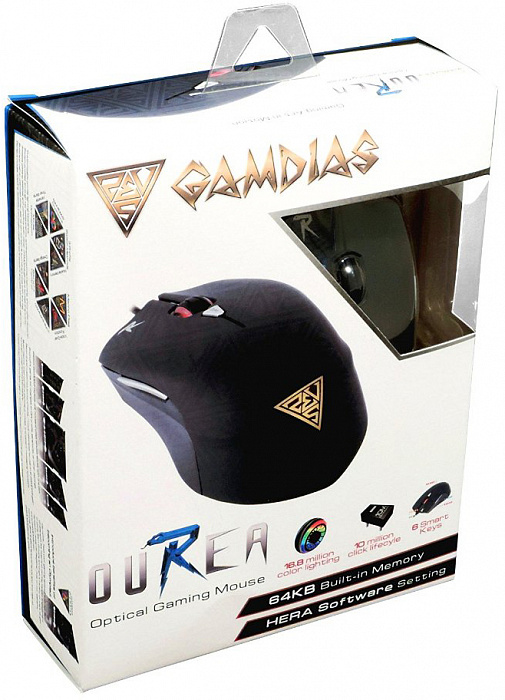GAMDIAS Ourea Optical - игровая мышь (Black) купить в интернет-магазине icover