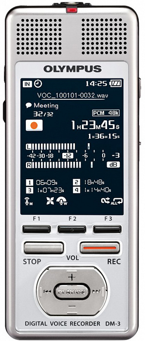 Olympus DM-3 - цифровой диктофон (Silver) купить в интернет-магазине icover