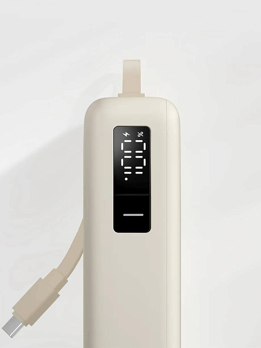 Внешний аккумулятор Xiaomi 67W Power Bank Integrated Cable (BHR08O7GL) 20000mAh (Beige) купить в интернет-магазине icover