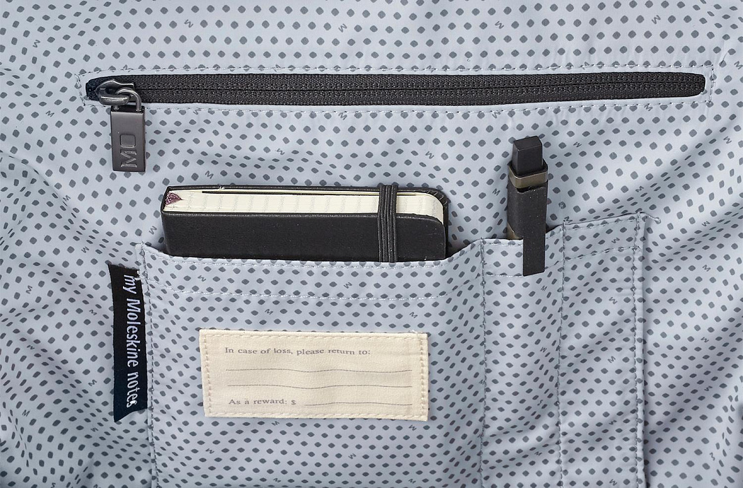 Рюкзак Moleskine Ripstop Nylon (ET93RCCBKB47) для ноутбука 15'' (Dark Blue) купить в интернет-магазине icover