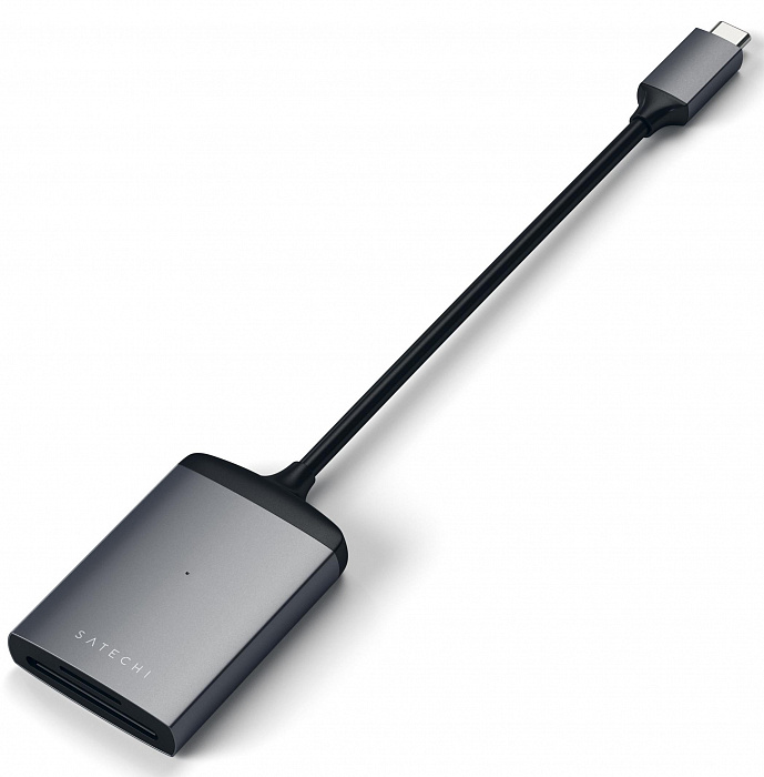 Адаптер Satechi Type-C UHS-II Micro/SD Card Reader ST-TCU3CRM (Space Grey) купить в интернет-магазине icover