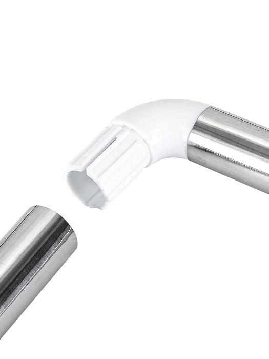 Карниз для ванной угловой Ridberg 90x90 см (Silver) купить в интернет-магазине icover