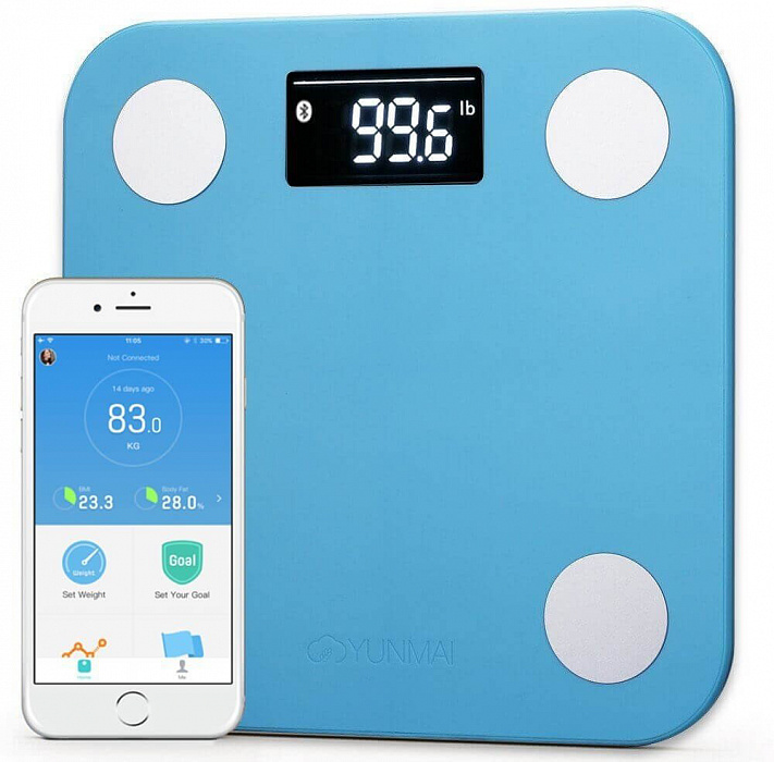 Умные весы Yunmai Mini (Blue) купить в интернет-магазине icover