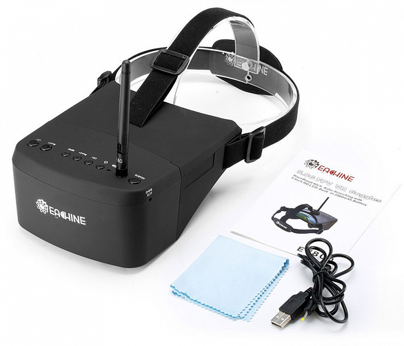 FPV-шлем Eachine EV800 5" (Black) купить в интернет-магазине icover