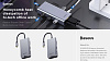 USB-концентратор Baseus Square Desk VGA CATXF-A0G (Deep Grey) купить в интернет-магазине icover