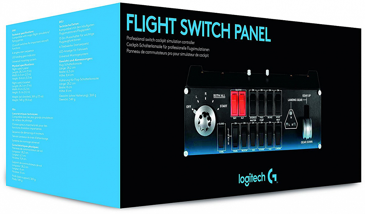 Контроллер для игровых авиасимуляторов Logitech Flight Switch Panel 945-000012 (Black) купить в интернет-магазине icover