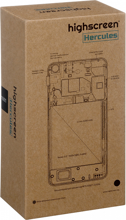 Смартфон Highscreen Hercules (Black) купить в интернет-магазине icover