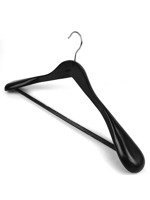 Вешалка-плечики для одежды деревянные широкие Ridberg 6 шт (Black) купить в интернет-магазине icover