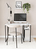 Стол письменный с полкой для ПК RIDBERG GILBERT (White/Black) купить в интернет-магазине icover