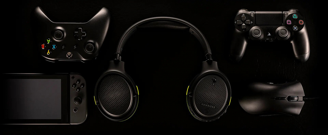 Беспроводные игровые наушники Audeze Penrose (Black/Blue) купить в интернет-магазине icover