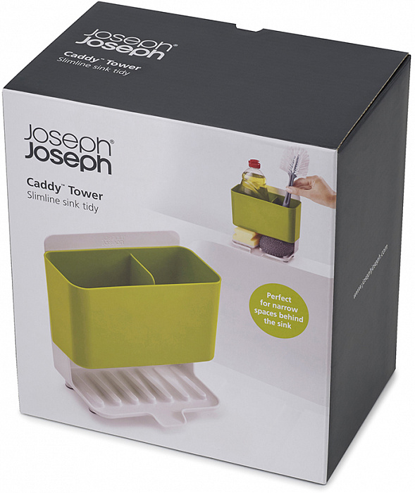 Органайзер для раковины Joseph Joseph Caddy Tower зеленый купить в интернет-магазине icover