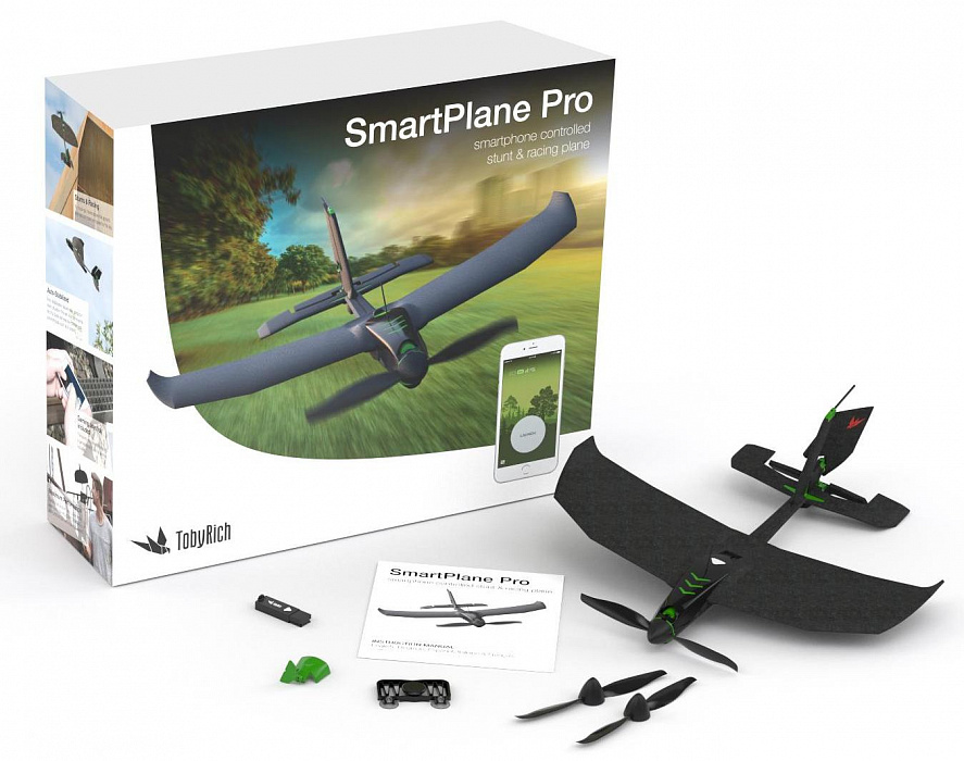 Радиоуправляемый самолет TobyRich SmartPlane Pro (Black) купить в интернет-магазине icover