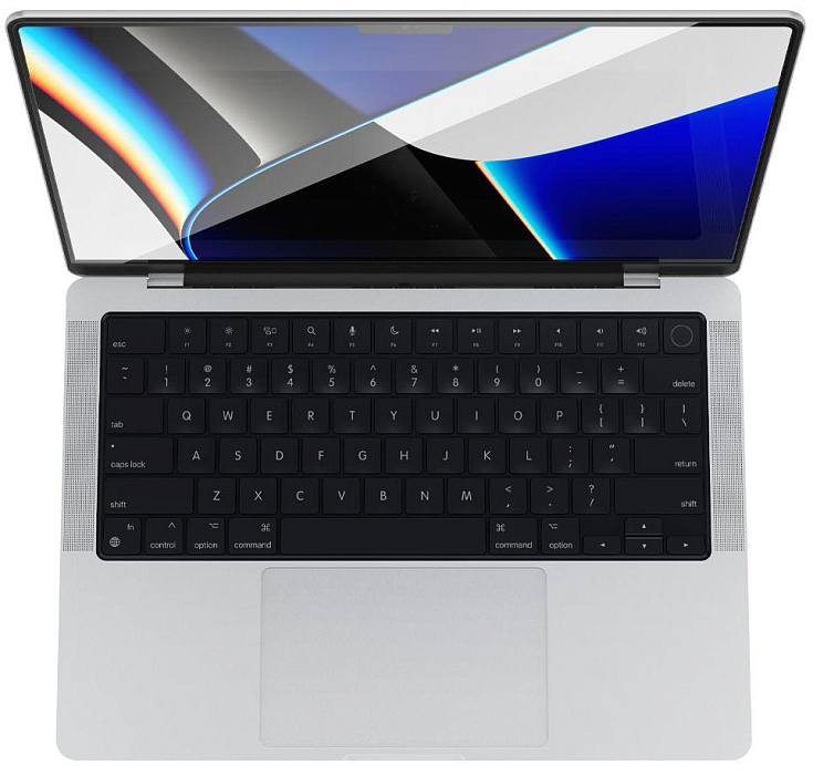 Защитное стекло Spigen Glas.tR Slim 1 Pack (AGL04234) для MacBook Pro 14" 2021 (Clear) купить в интернет-магазине icover