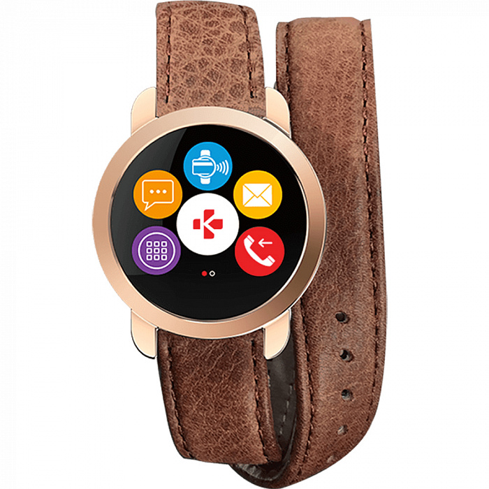 Смарт-часы MyKronoz ZeCircle Premium (Brown) купить в интернет-магазине icover