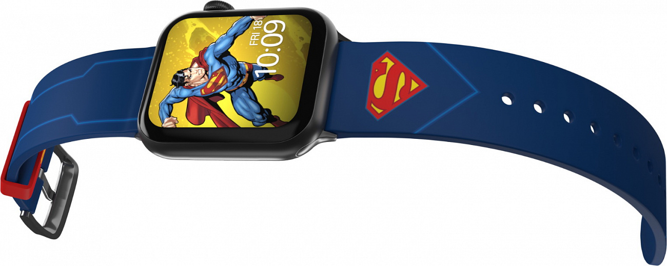 Ремешок MobyFox DC Superman Tactical (ST-WNR22DCC2004) для Apple Watch (Blue) купить в интернет-магазине icover