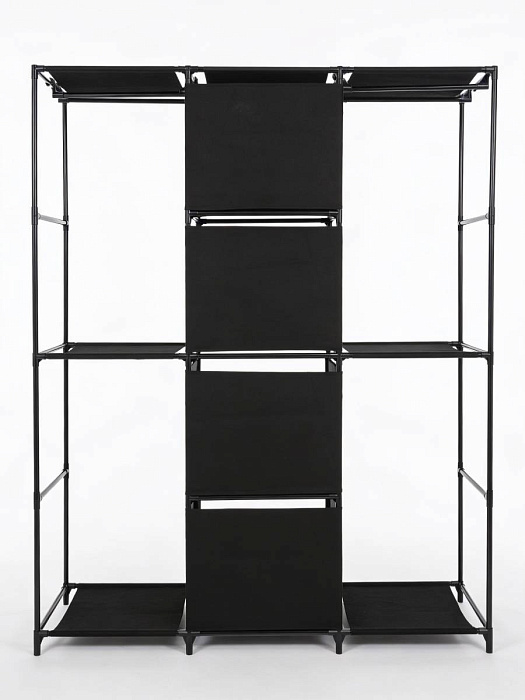 Вешалка напольная для одежды узкая с ящиками Ridberg 3.0 (Black) купить в интернет-магазине icover