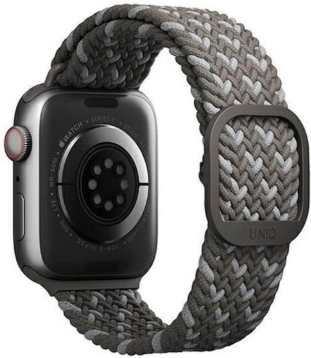 Ремешок Uniq Aspen DE Strap (45MM-ASPDEPGRY) для Apple Watch 45/44/42 mm (Pebble Grey) купить в интернет-магазине icover