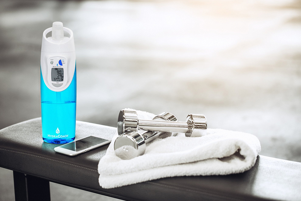 Умная бутылка HydraCoach Intelligent Bottle (Aqua Blue) купить в интернет-магазине icover