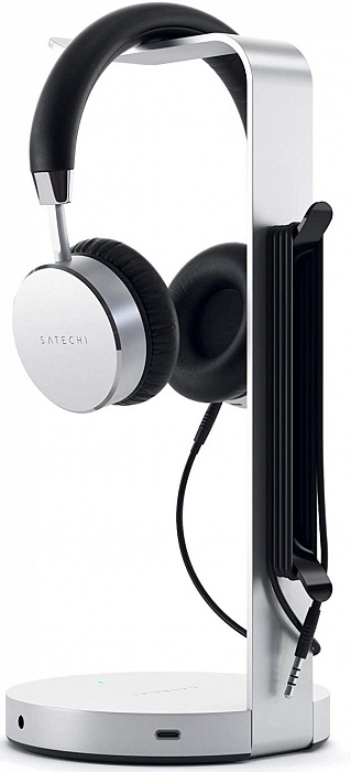 Подставка-хаб Satechi Aluminum USB Headphone Stand ST-UCHSHS (Silver) купить в интернет-магазине icover