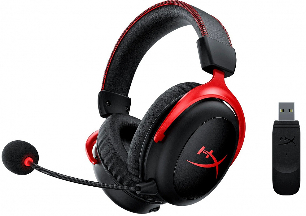 Игровая гарнитура HyperX Cloud II Wireless 7.1 HHSC2X-BA-RD/G (Black/Red) купить в интернет-магазине icover