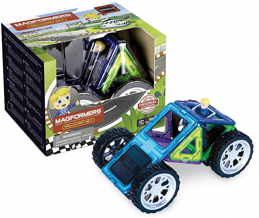 Магнитный конструктор Magformers Rally Kart Set (707016) купить в интернет-магазине icover