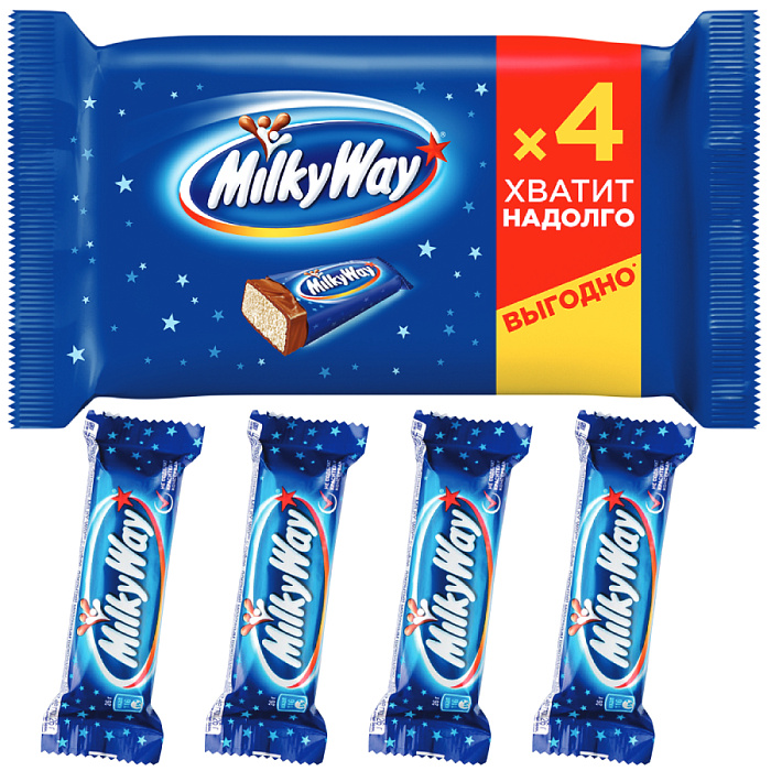 Ассорти BarsMix шоколадный батончик Snickers (4х40г), Milky Way (4х26г) 2 шт. купить в интернет-магазине icover