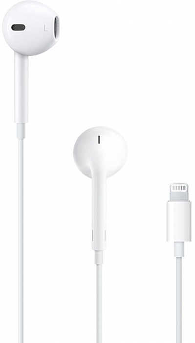 Наушники-вкладыши Apple EarPods with Remote and Mic lightning для iPhone/iPod/iPad (White) купить в интернет-магазине icover