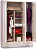 Calimera Flower FW101 - 3-х дверный шкаф с зеркалом (Beige/lilac) купить в интернет-магазине icover
