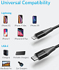 Кабель для iPod, iPhone, iPad Anker PowerLine+ II (A8652H11) Lightning/USB-C 0.9m (Black) купить в интернет-магазине icover
