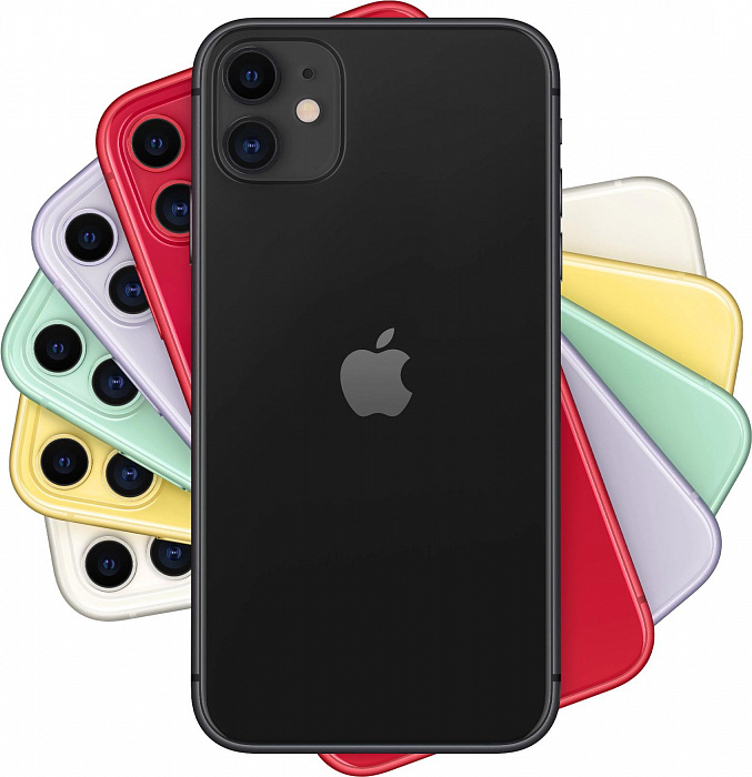 Смартфон Apple iPhone 11 64Gb MWLT2RU/A (Black) купить в интернет-магазине icover
