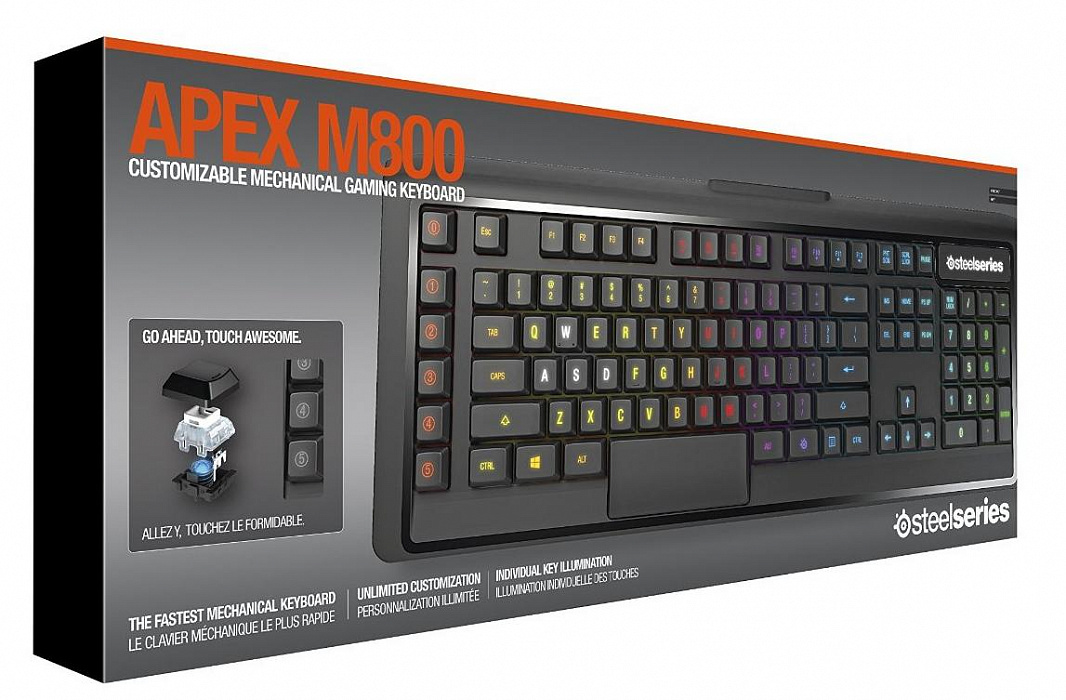 SteelSeries Apex M800 (64173) - игровая клавиатура (Black) купить в интернет-магазине icover
