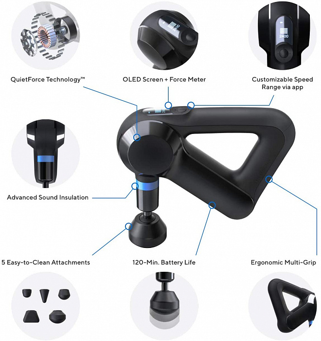 Мышечный массажер Theragun Elite (Black) купить в интернет-магазине icover