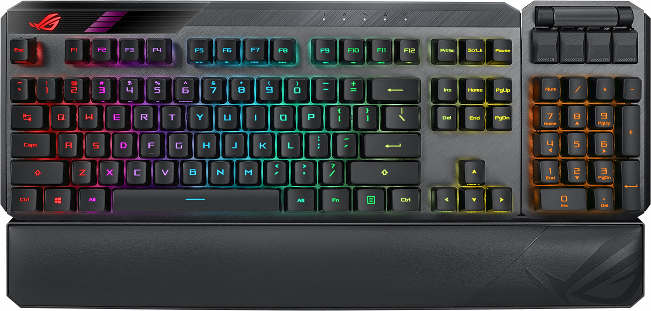 Игровая клавиатура Asus ROG Claymore II (90MP01W0-BKRA00) RX Red USB/2.4GHz (Black) купить в интернет-магазине icover