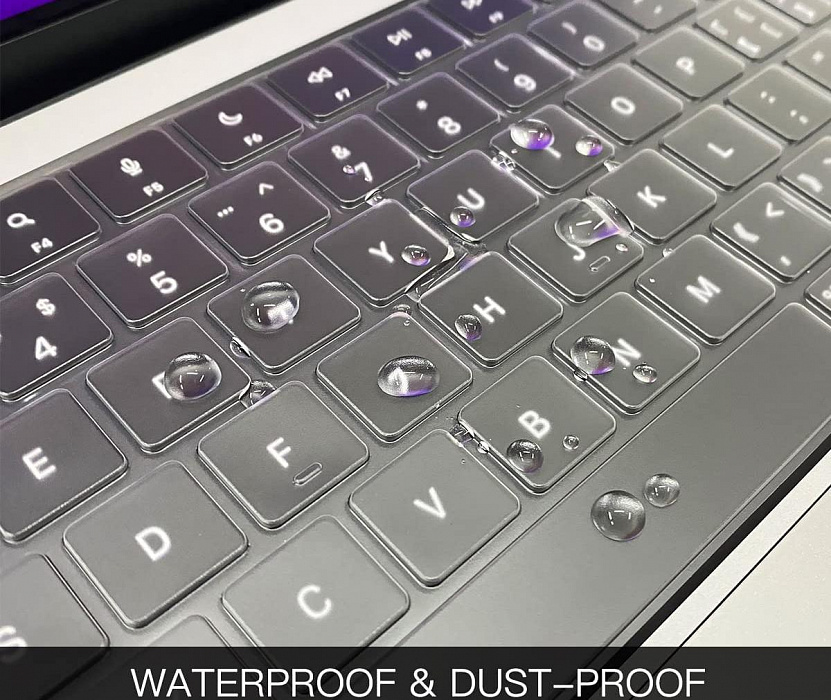 Накладка на клавиатуру iBlas для Apple MacBook Pro 14/16" (A2485/A24) 2021 US (американская раскладка) (Clear) купить в интернет-магазине icover