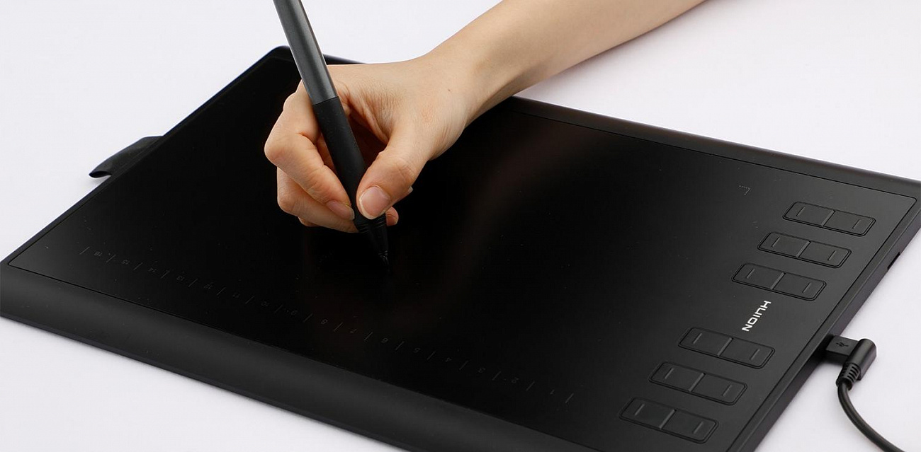 Графический планшет Huion Inspiroy H1060P (Black) купить в интернет-магазине icover