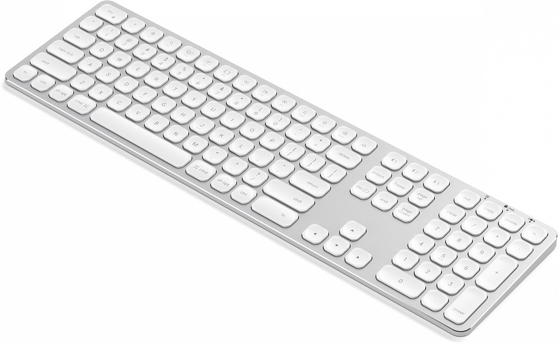 Беспроводная клавиатура Satechi Aluminium Bluetooth (ST-AMBKS-RU) русская раскладка (Silver) купить в интернет-магазине icover