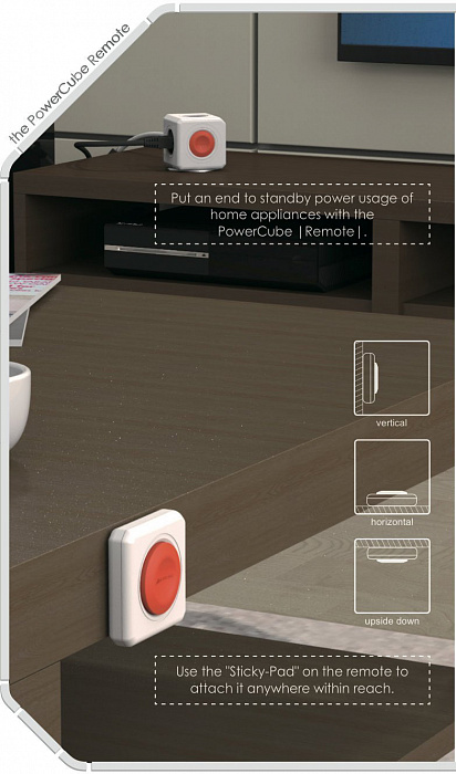 Сетевой разветвитель Allocacoc PowerCube Extended Remote Set 1.5 м 1512BK/EUEXRM (Black) купить в интернет-магазине icover