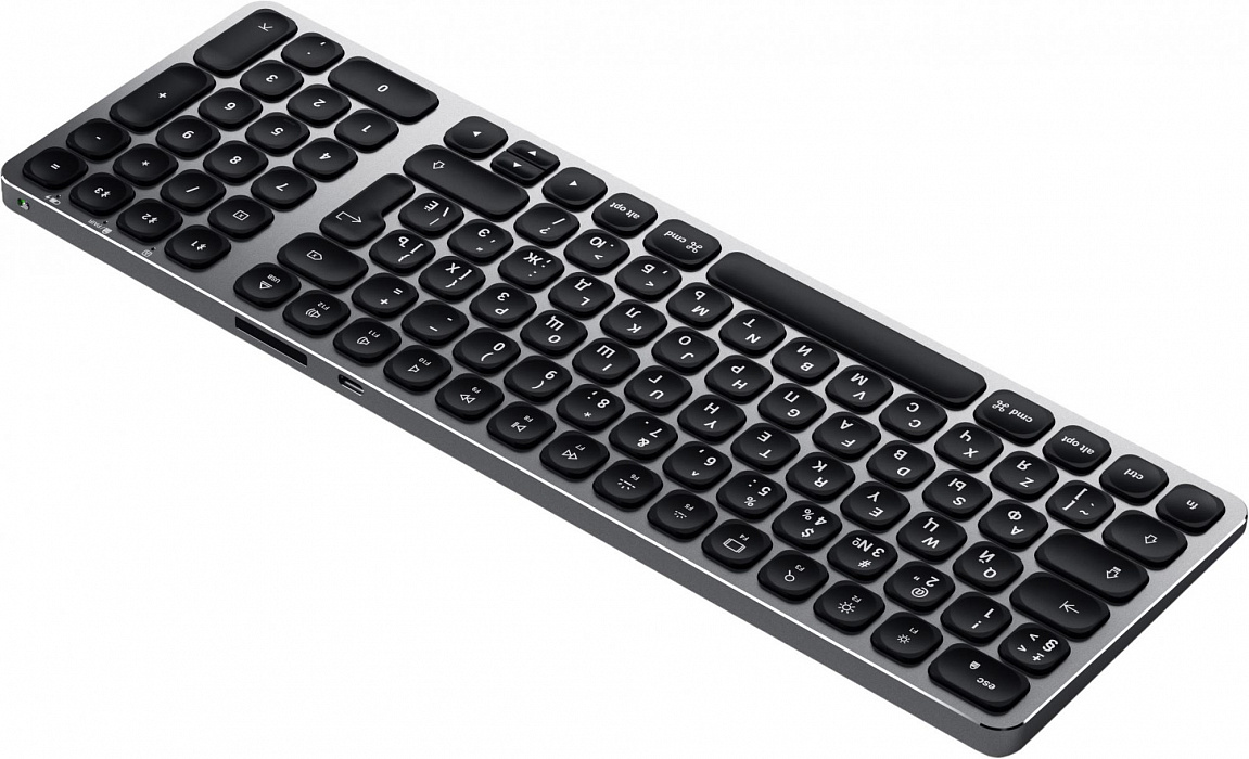 Беспроводная клавиатура Satechi Compact Backlit Bluetooth ST-ACBKM-RU (Space Grey) купить в интернет-магазине icover