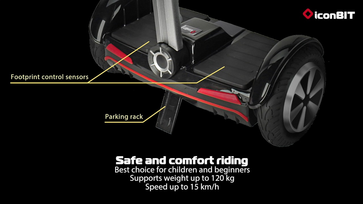 Сигвей iconBIT Smart Scooter S 8'' (Black) купить в интернет-магазине icover