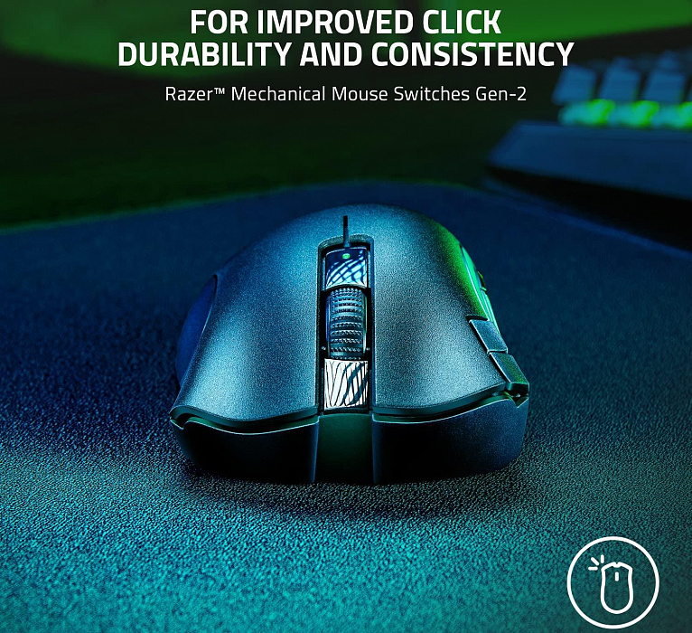 Игровая мышь Razer DeathAdder V2 X HyperSpeed RZ01-04130100-R3G1 (Black) купить в интернет-магазине icover