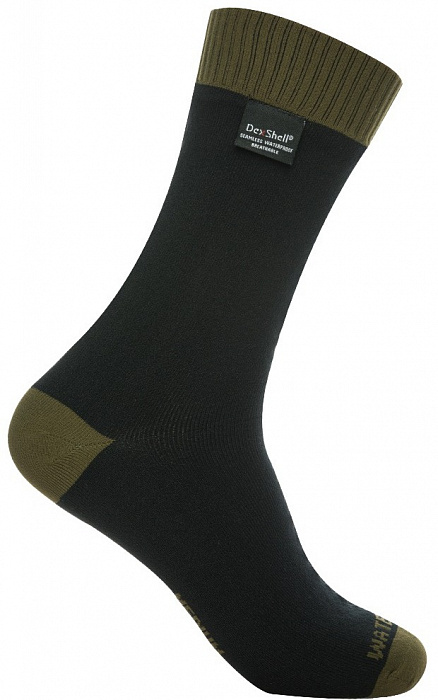 Dexshell Thermlite Green S (DS6260S) - водонепроницаемые носки (Black/Green) купить в интернет-магазине icover